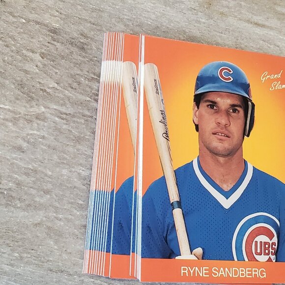 Chicago Cubs Ryne Sanberg Lot Of 65 Baseball Cards 1989 Solid Gold Grand Slam - Picture 5 of 9